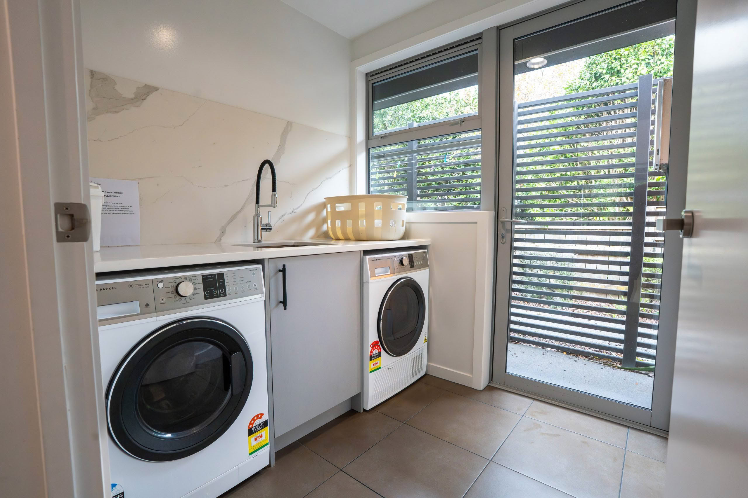 Laundry room whanau retreat