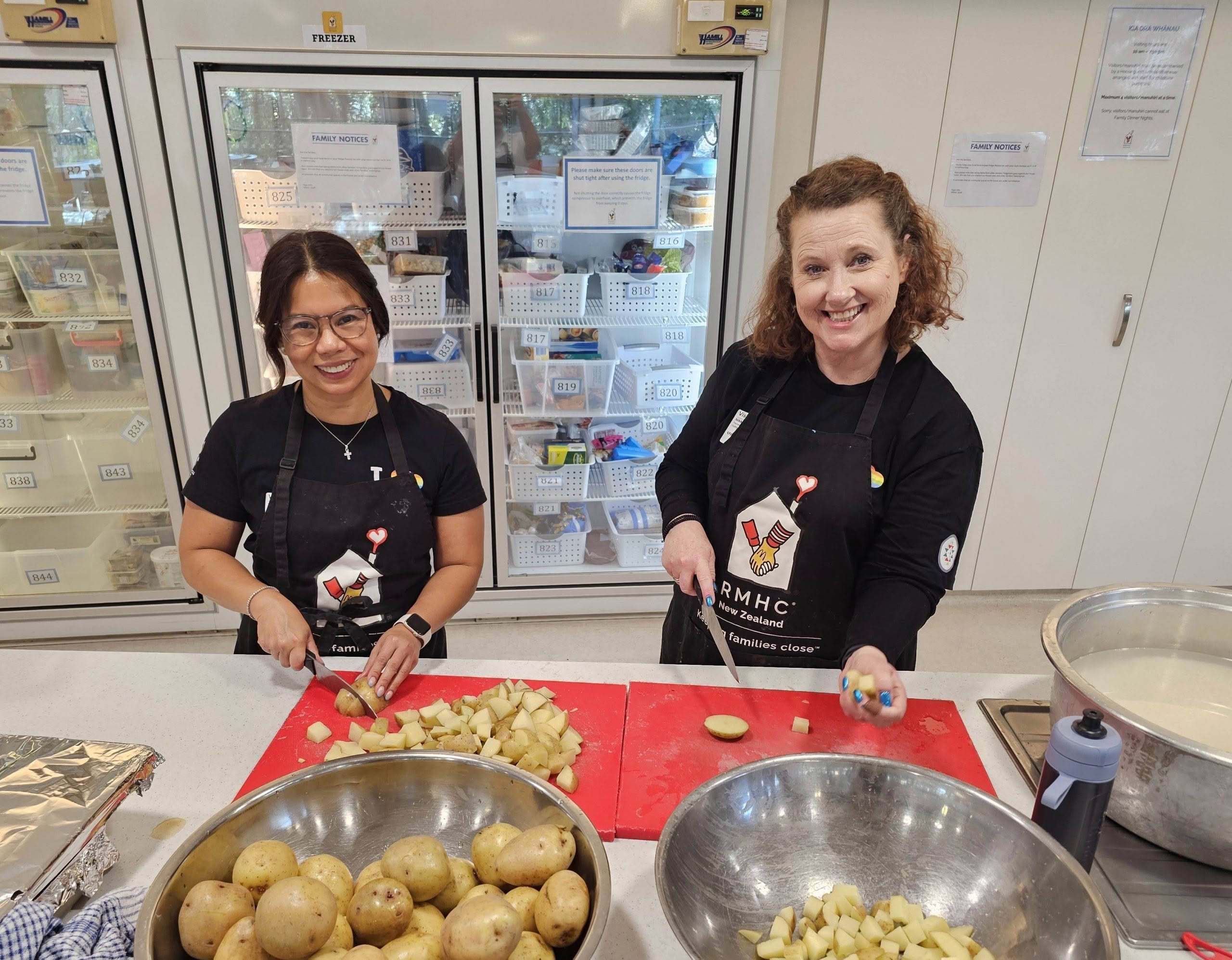 Salesforce Cook night group volunteers